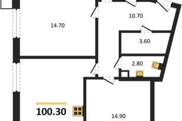 Фото №1: 3-комнатная квартира 100 м² - Краснодар, мкр. Парк Победы, 
