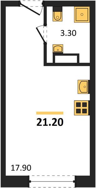 Фото №1: Студия 21 м² - Краснодар, Догма Парк, мкр. Прикубанский внутригородской округ
