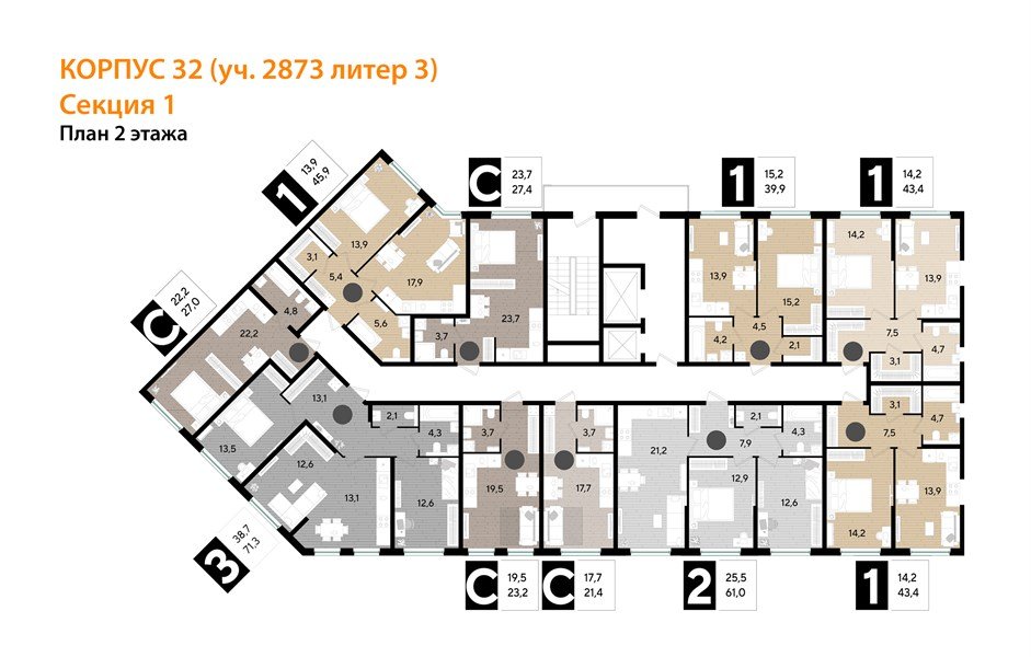 Фото №8: Студия 27 м² - Краснодар, Прикубанский внутригородской округ, мкр. Догма Парк