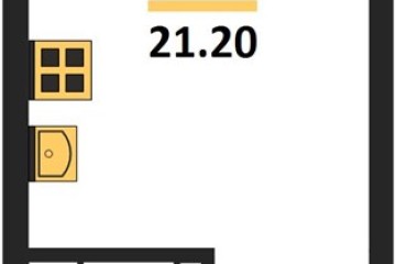 Фото №1: Студия 21 м² - Краснодар, мкр. Прикубанский внутригородской округ, ул. Марины Цветаевой, 34