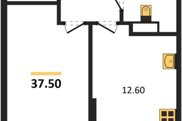 Фото №1: 1-комнатная квартира 37 м² - Краснодар, мкр. Прикубанский внутригородской округ, ул. Марины Цветаевой, 34