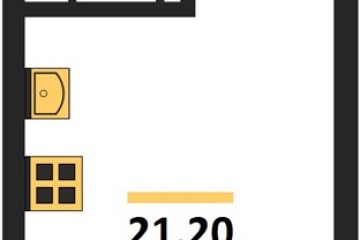 Фото №1: Студия 21 м² - Краснодар, мкр. Прикубанский внутригородской округ, ул. Марины Цветаевой, 35