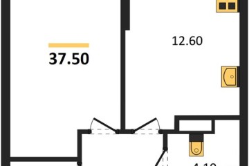 Фото №1: 1-комнатная квартира 37 м² - Краснодар, мкр. Прикубанский внутригородской округ, ул. Марины Цветаевой, 35