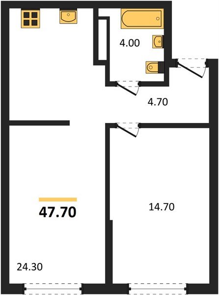 Фото №1: 1-комнатная квартира 47 м² - Краснодар, Догма Парк, мкр. Прикубанский внутригородской округ, ул. Марины Цветаевой, 35