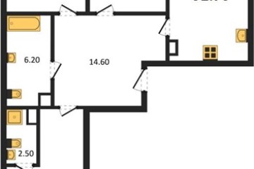 Фото №1: 3-комнатная квартира 92 м² - Краснодар, мкр. Парк Победы, 