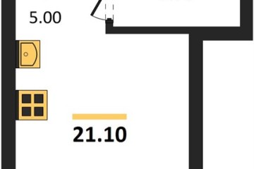 Фото №1: Студия 21 м² - Краснодар, мкр. Прикубанский внутригородской округ, 