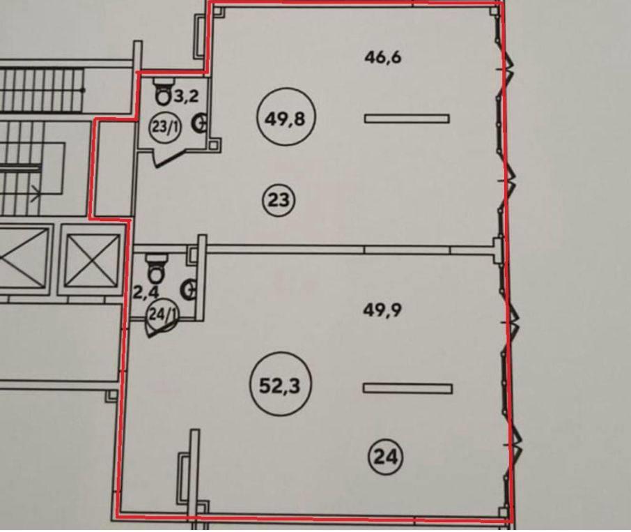 Фото №3: Коммерция 102 м² - Краснодар, Прикубанский внутригородской округ, мкр. жилой комплекс Самолёт-2, ул. Западный Обход, 57к2
