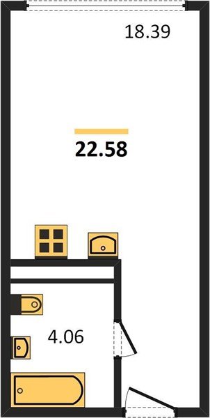 Фото №1: Студия 22 м² - Краснодар, Центральный внутригородской округ, мкр. Черёмушки
