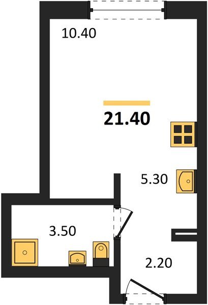 Фото №1: Студия 21 м² - Краснодар, мкр. Прикубанский внутригородской округ
