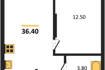 Фото №1: 1-комнатная квартира 36 м² - Краснодар, мкр. Прикубанский внутригородской округ, 