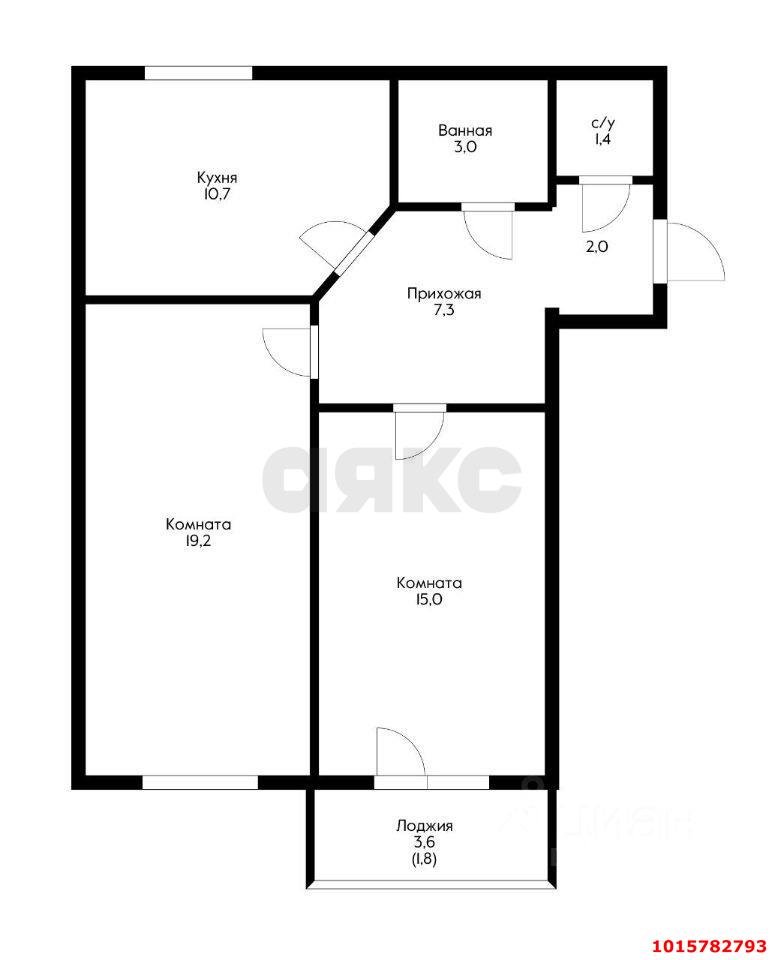 Фото №20: 2-комнатная квартира 62 м² - Новая Адыгея, мкр. жилой комплекс Родной Дом, ул. Бжегокайская, 31/2к4