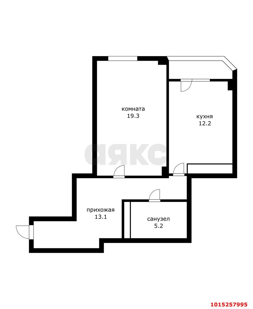 Фото №10: 1-комнатная квартира 49 м² - Краснодар, Прикубанский внутригородской округ, мкр. имени Маршала Жукова, ул. Александра Покрышкина, 2/2