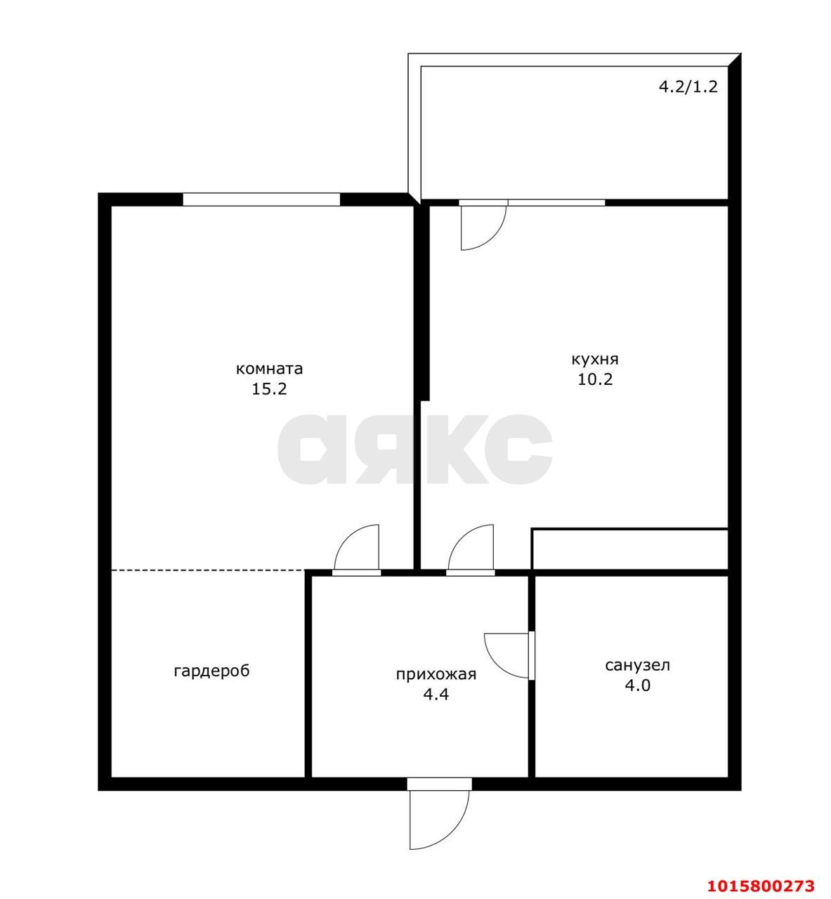 Фото №11: 1-комнатная квартира 36 м² - Краснодар, жилой комплекс Отражение, ул. Конгрессная, 43