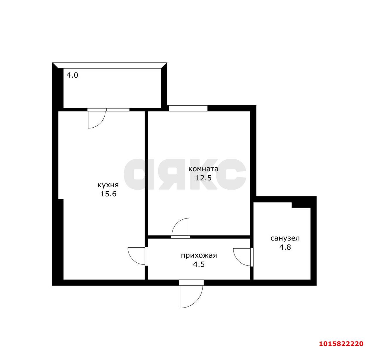 Фото №10: 1-комнатная квартира 42 м² - Новая Адыгея, ул. Бжегокайская, 25к1