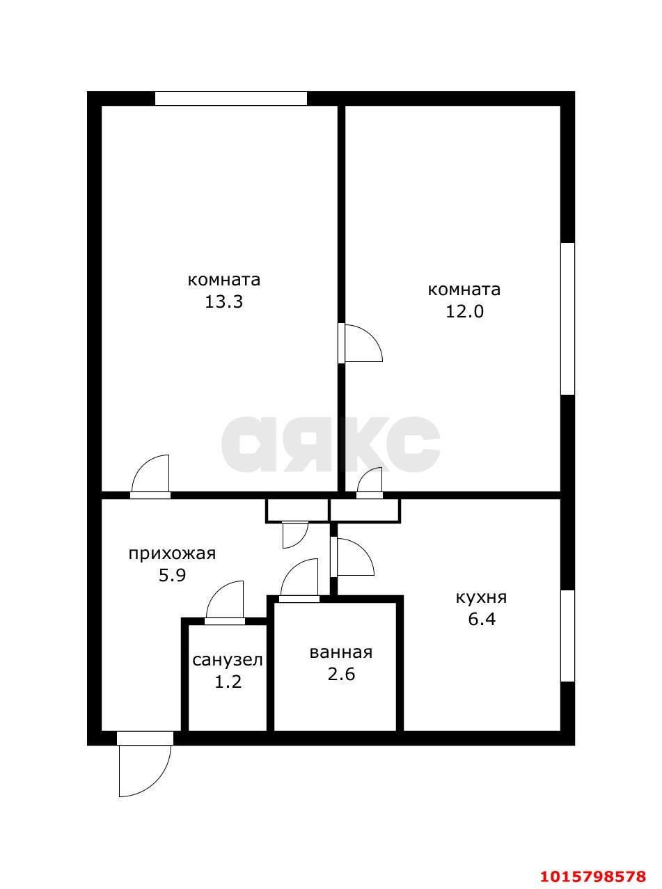 Фото №9: 1-комнатная квартира 40 м² - Лабинск, ул. Черняховского, 7