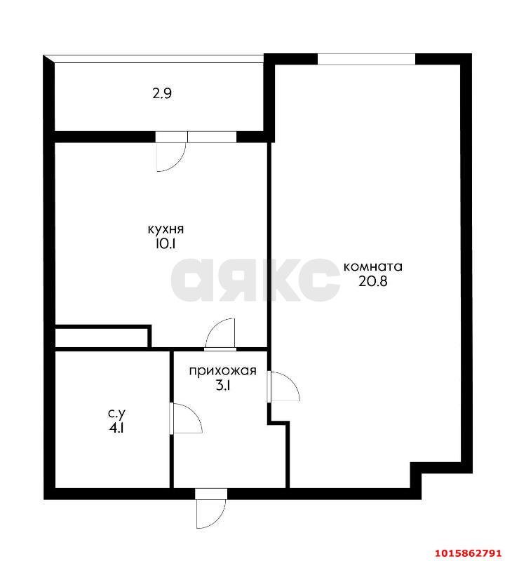 Фото №7: 1-комнатная квартира 38 м² - Краснодар, ЖК Красная Площадь, Прикубанский внутригородской округ, мкр. жилой комплекс Нeo-квартал Красная Площадь, ул. им. Мурата Ахеджака, 12