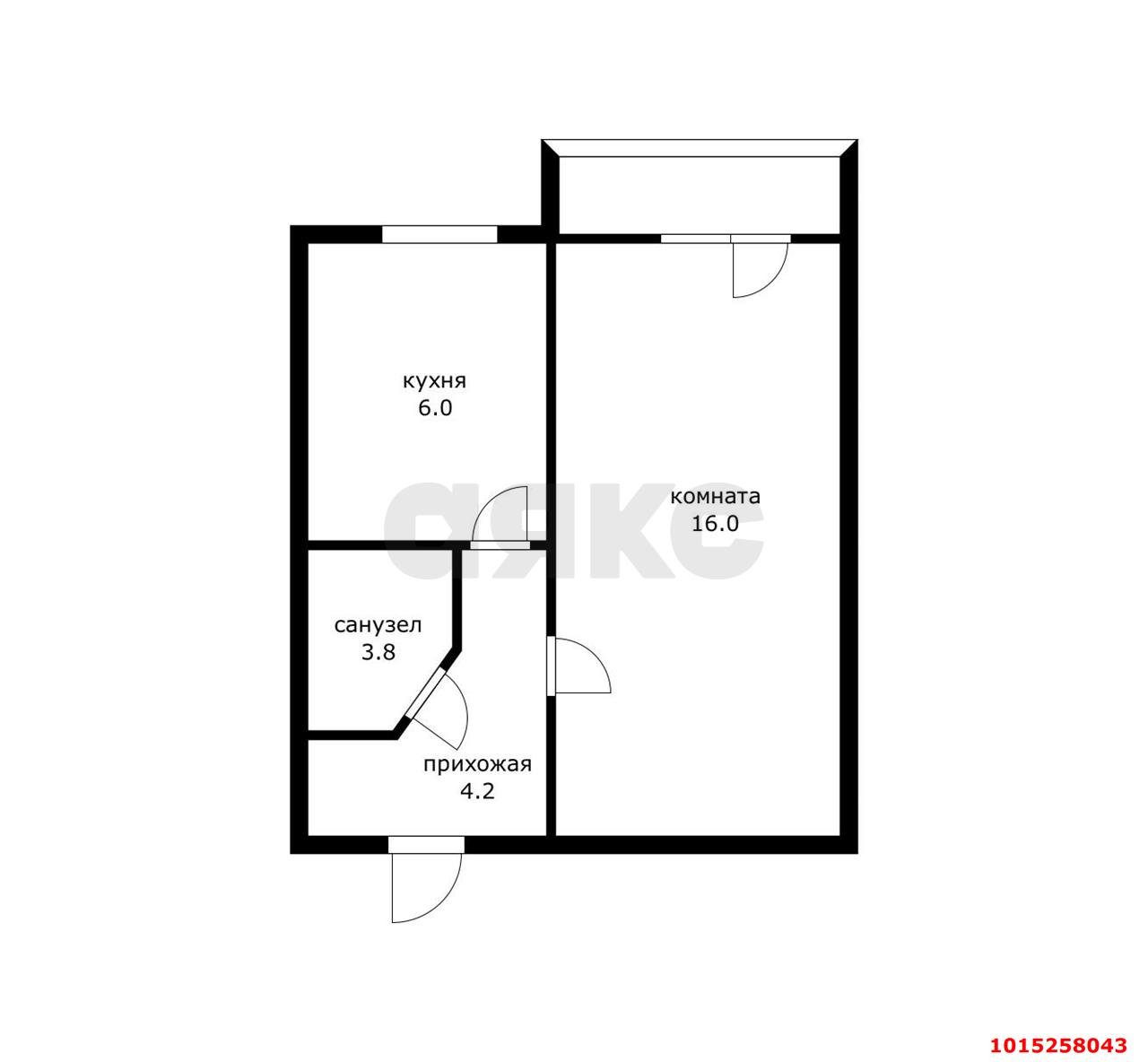 Фото №9: 1-комнатная квартира 33 м² - Краснодар, Западный внутригородской округ, ул. Рашпилевская, 152