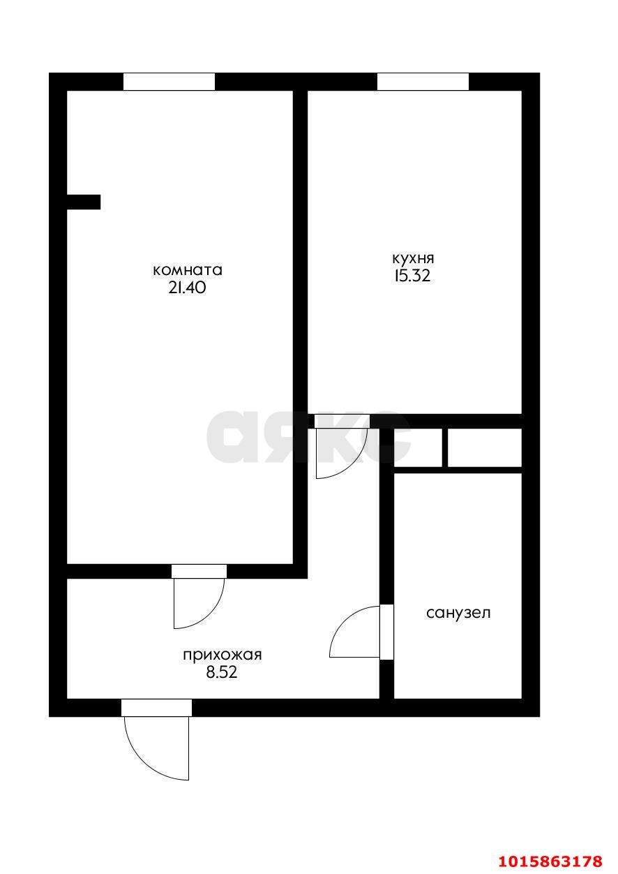 Фото №11: 1-комнатная квартира 51 м² - Краснодар, 9-й километр, ул. Ярославская, 113к1