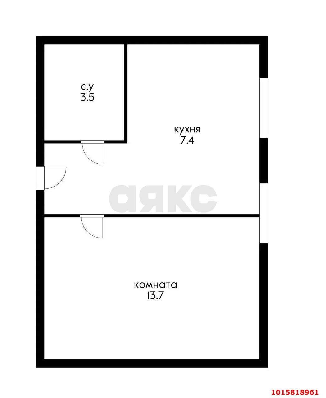 Фото №9: 1-комнатная квартира 27 м² - Краснодар, Центральный внутригородской округ, мкр. Дубинка, ул. Пионерская, 79/3