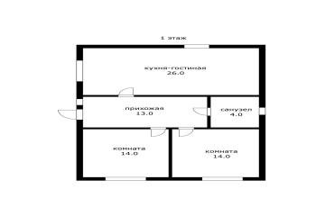 Фото №5: Дом 126 м² - Шоссейное, мкр. Прикубанский внутригородской округ, ул. Огородная, 45