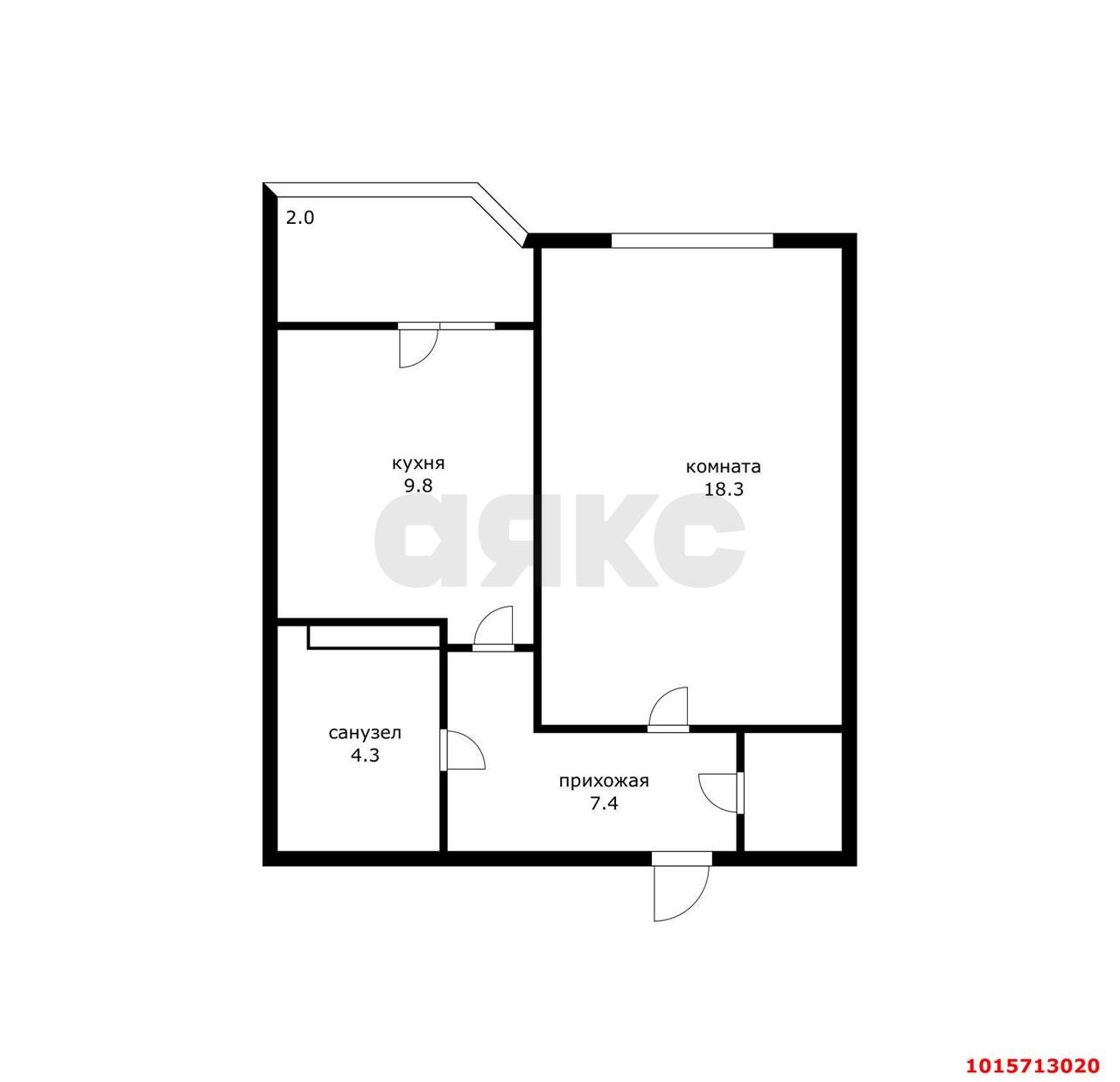 Фото №2: 1-комнатная квартира 39 м² - Краснодар, Карасунский внутригородской округ, мкр. жилой комплекс Сказка Град, ул. имени В.Н. Мачуги, 166Ак2