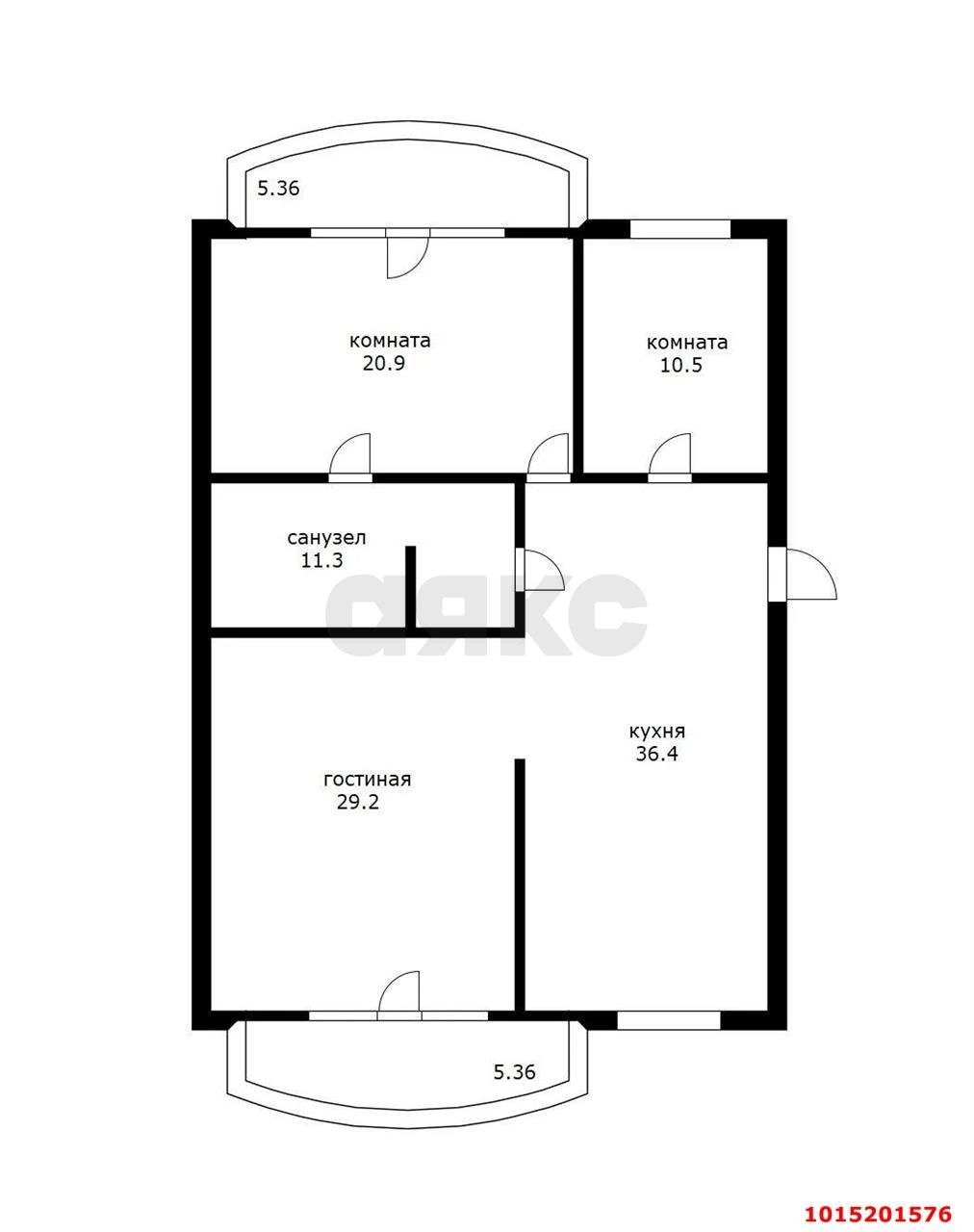 Фото №19: 3-комнатная квартира 119 м² - Краснодар, мкр. Западный внутригородской округ, ул. Шоссе Нефтяников, 5/1