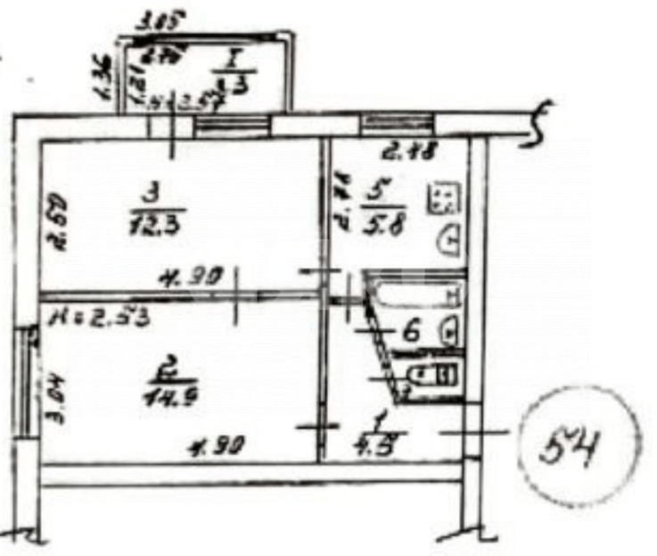 Фото №11: 2-комнатная квартира 44 м² - Мариуполь, Жовтневый, пр-кт Ленина, 143А