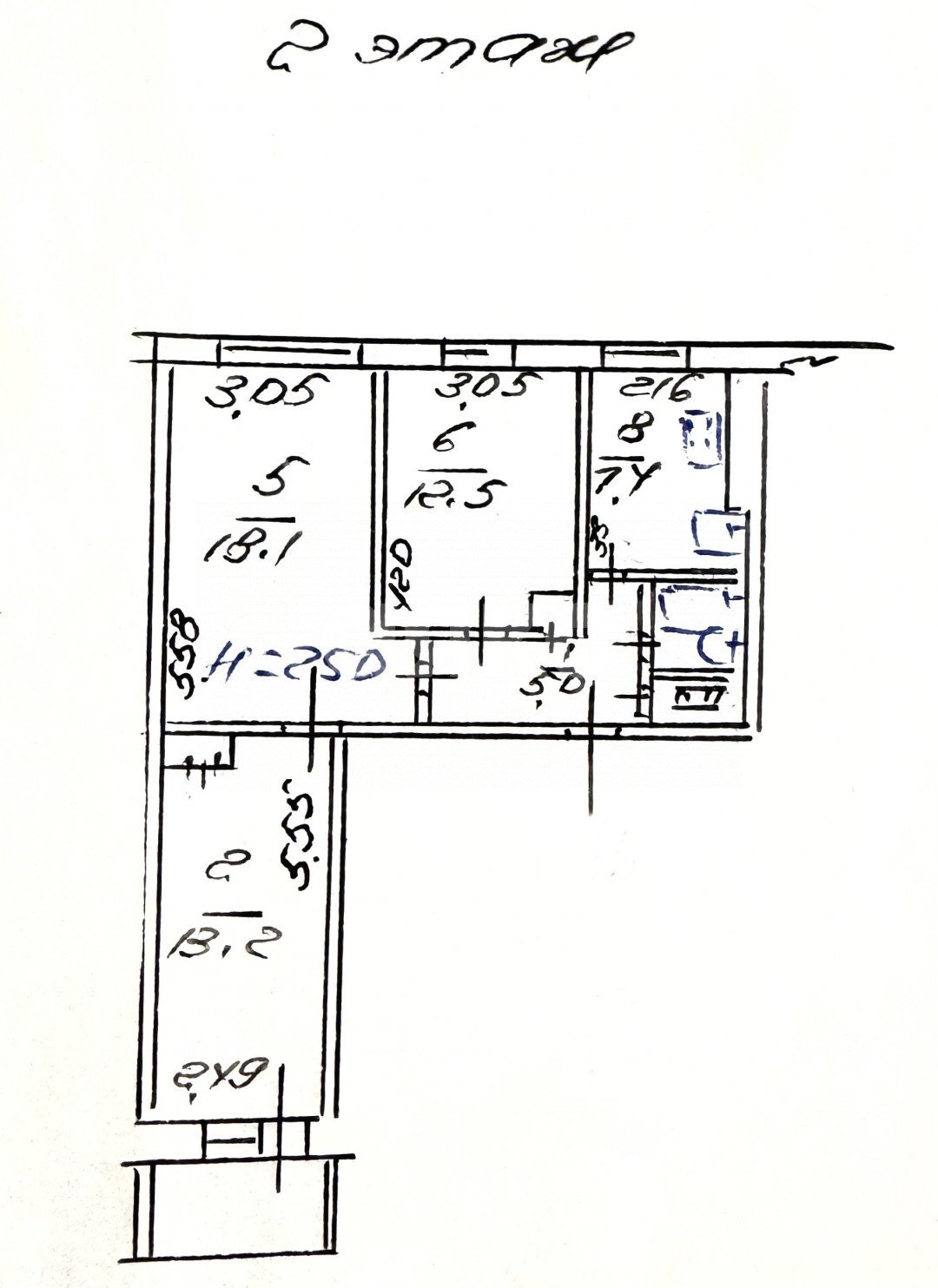 Фото №8: 3-комнатная квартира 62 м² - Мариуполь, Ильичёвский, ул. Курчатова, 37