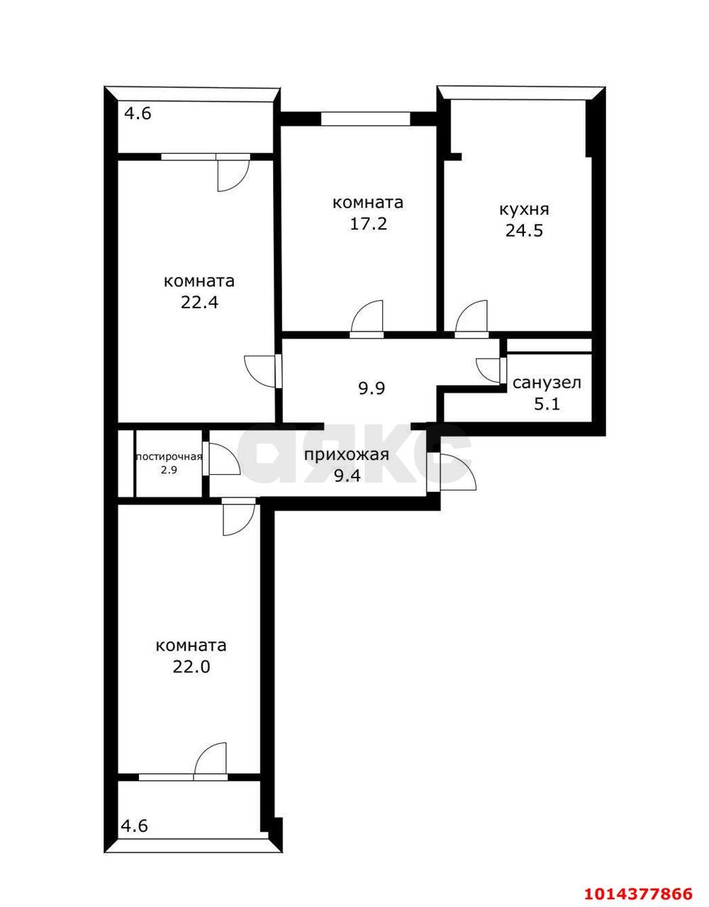 Фото №10: 3-комнатная квартира 115 м² - Краснодар, ул. Промышленная, 33