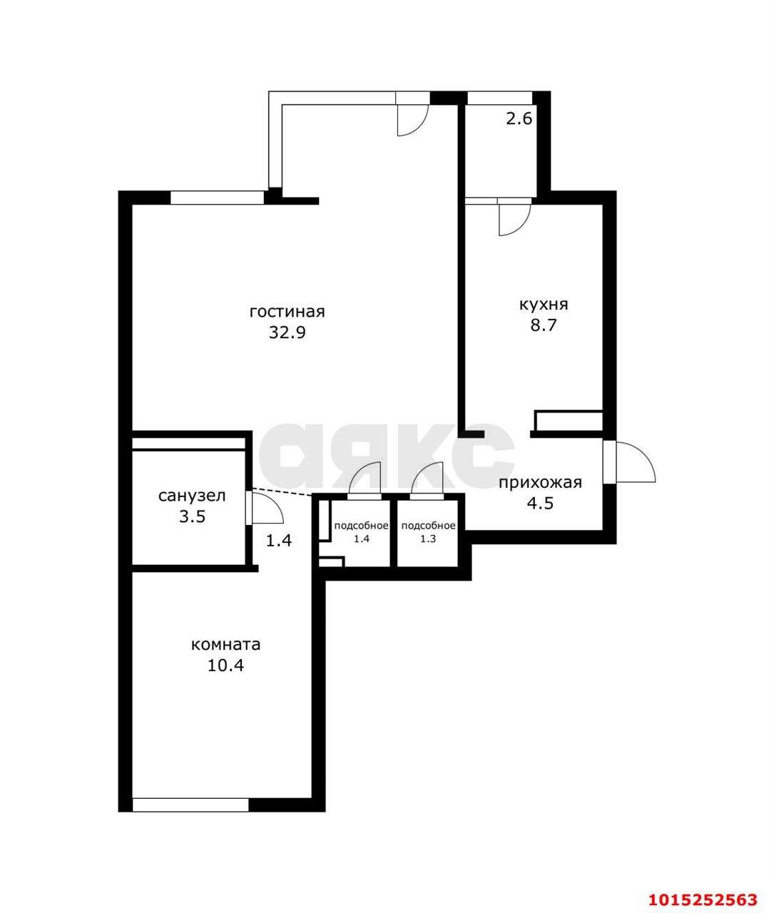Фото №18: 3-комнатная квартира 70 м² - Краснодар, Светлоград, ул. Красных Партизан, 1/3к7