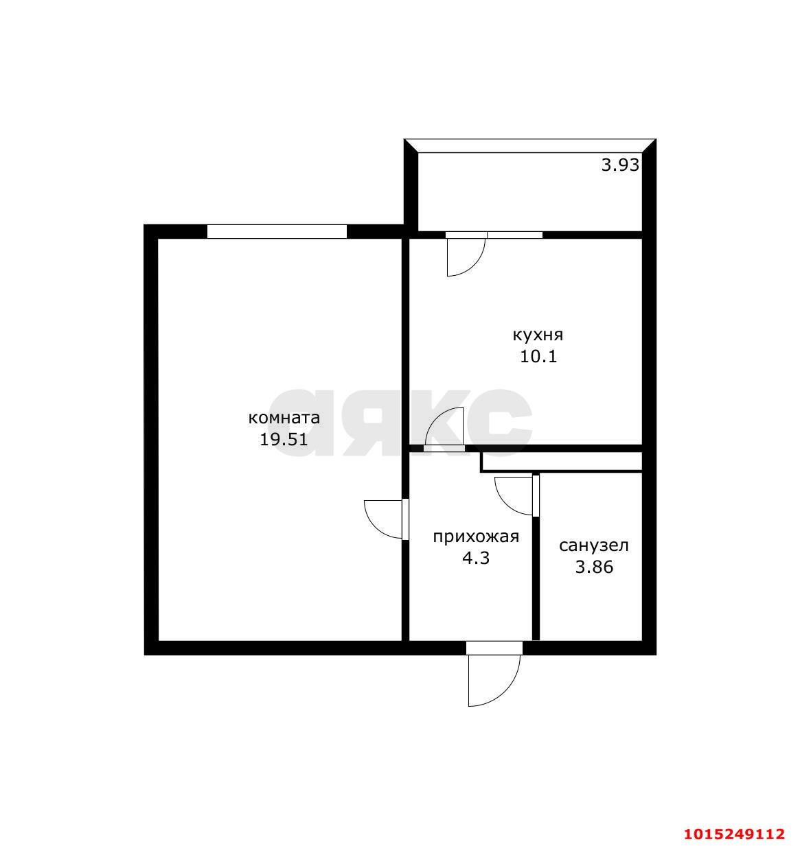 Фото №8: 1-комнатная квартира 41 м² - Краснодар, Карасунский внутригородской округ, Почтовый, мкр. жилой комплекс Дом у реки, ул. Кружевная, 7