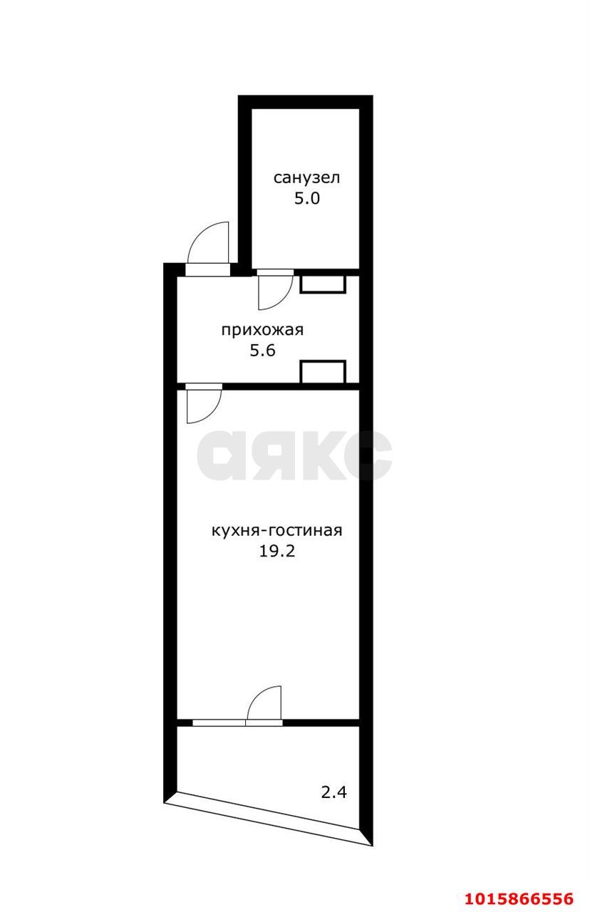 Фото №12: 1-комнатная квартира 32 м² - Краснодар, Карасунский внутригородской округ