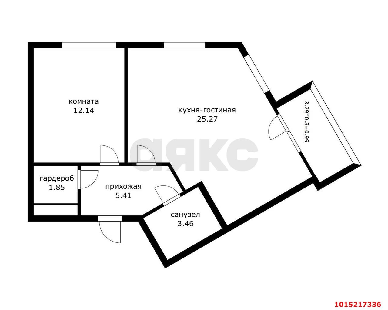 Фото №11: 1-комнатная квартира 50 м² - Краснодар, Прикубанский внутригородской округ, мкр. ЖК Красная Площадь, ул. Конгрессная, 15