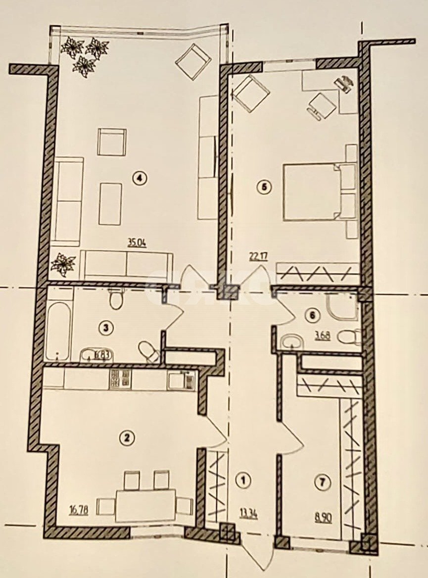 Фото №32: 3-комнатная квартира 105 м² - Анапа, ул. Маяковского, 5
