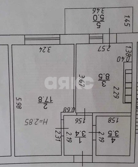 Фото №9: 1-комнатная квартира 38 м² - Анапа, Парковый, ул. Парковая, 91к1