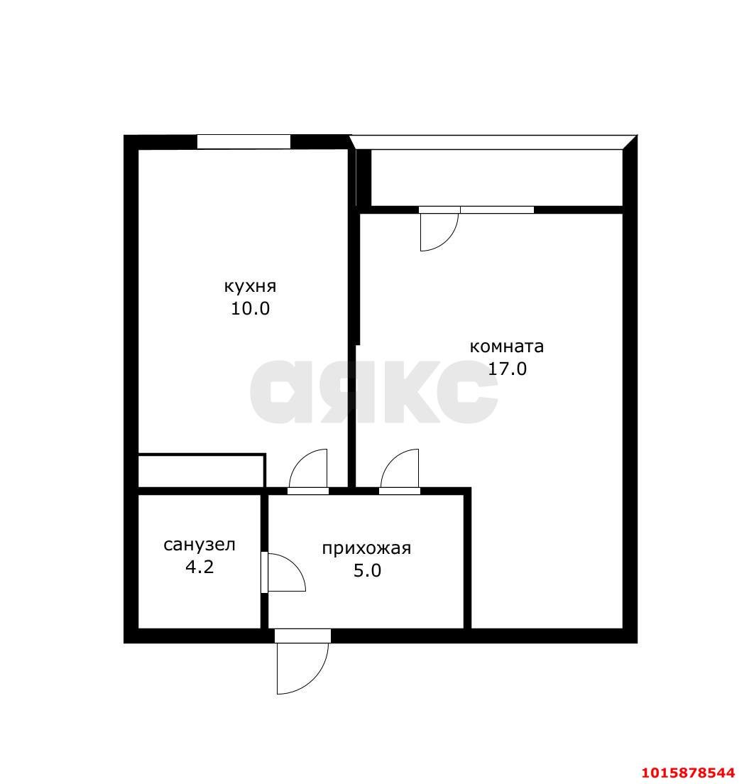 Фото №11: 1-комнатная квартира 42 м² - Краснодар, Прикубанский внутригородской округ, мкр. Славянский, ул. Заполярная, 37к4