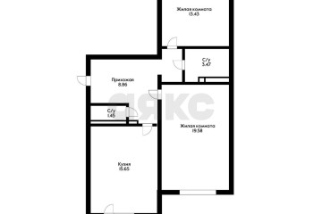 Фото №4: 2-комнатная квартира 70 м² - Краснодар, мкр. Фестивальный, ул. Монтажников, 5