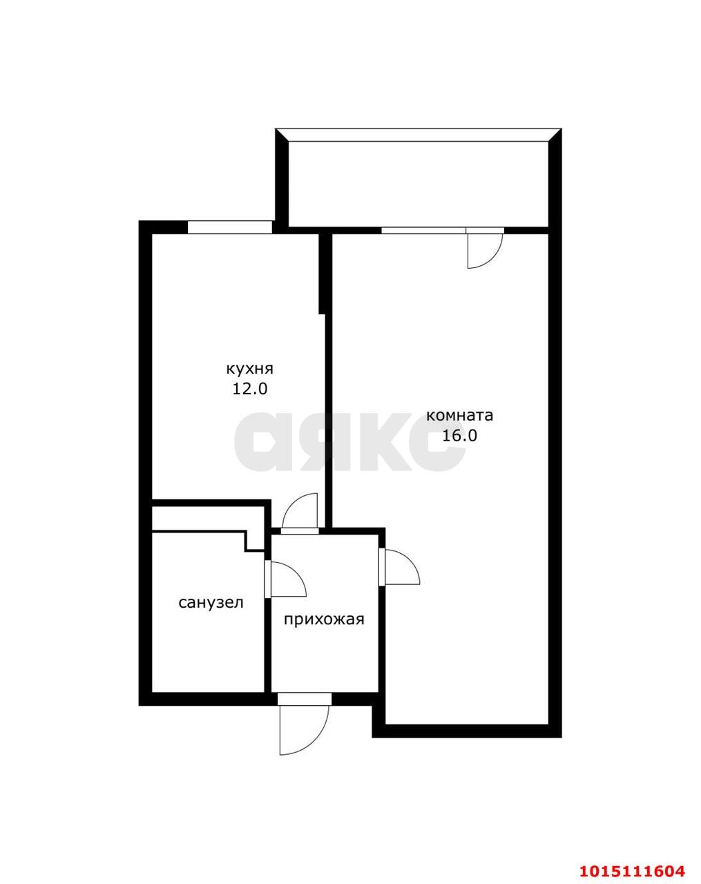Фото №13: 1-комнатная квартира 37 м² - Краснодар, Прикубанский внутригородской округ, Молодёжный, мкр. жилой комплекс Берёзовый, ул. 2-я Целиноградская, 1/1