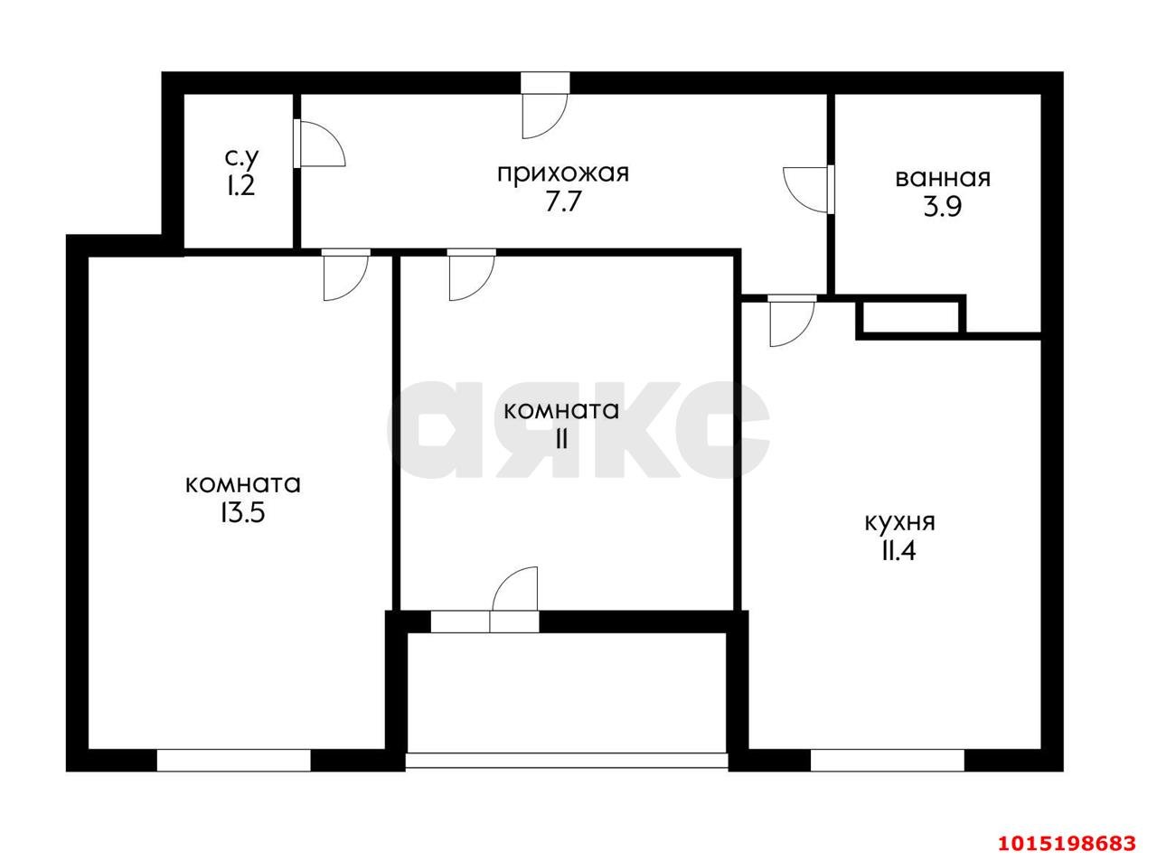 Фото №18: 2-комнатная квартира 52 м² - Краснодар, жилой комплекс Самолёт, ул. Западный Обход, 39/2