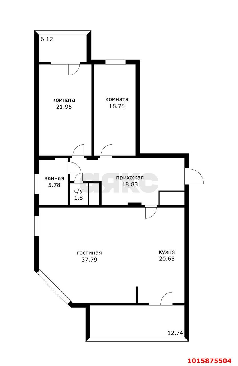 Фото №13: 3-комнатная квартира 144 м² - Краснодар, Карасунский внутригородской округ, мкр. Комсомольский, ул. Сормовская, 108/2