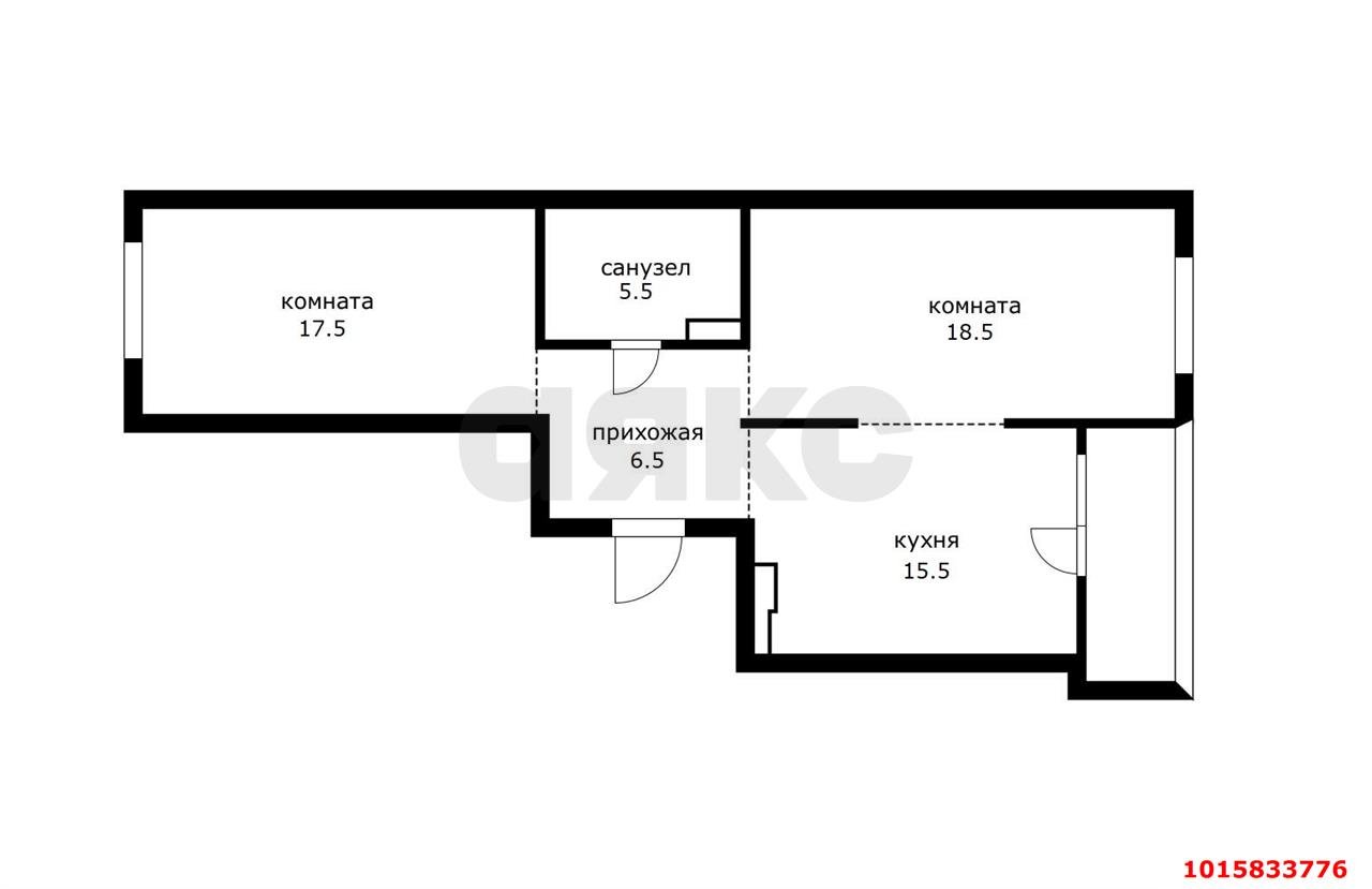 Фото №12: 2-комнатная квартира 65 м² - Краснодар, Прикубанский внутригородской округ, мкр. жилой комплекс Новелла, ул. Питерская, 40