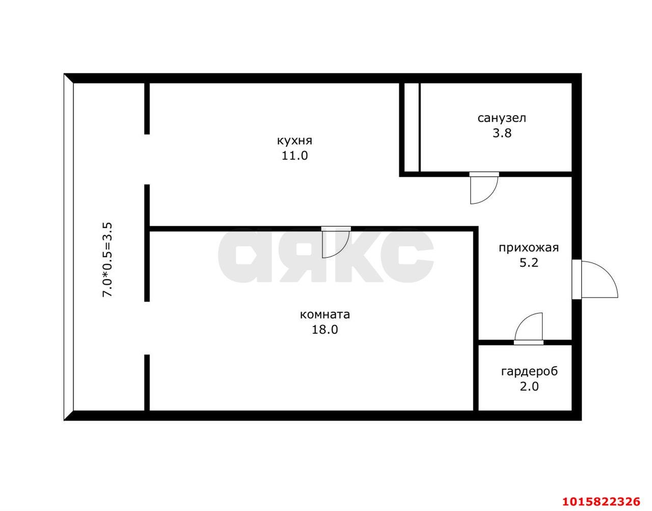 Фото №7: 1-комнатная квартира 45 м² - Краснодар, жилой комплекс Премьера, ул. Автолюбителей, 1/3к2