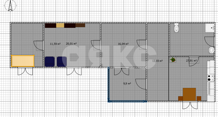 Фото №17: Часть дома 45 м² + 3.5 сот. - Воскресенск, Центральный, ул. Химиков, 7