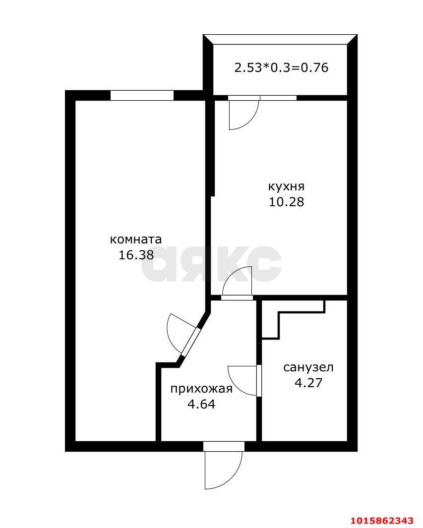 Фото №13: 1-комнатная квартира 40 м² - Краснодар, Прикубанский внутригородской округ, Завод Радиоизмерительных Приборов, мкр. имени Петра Метальникова, ул. Григория Пономаренко, 43