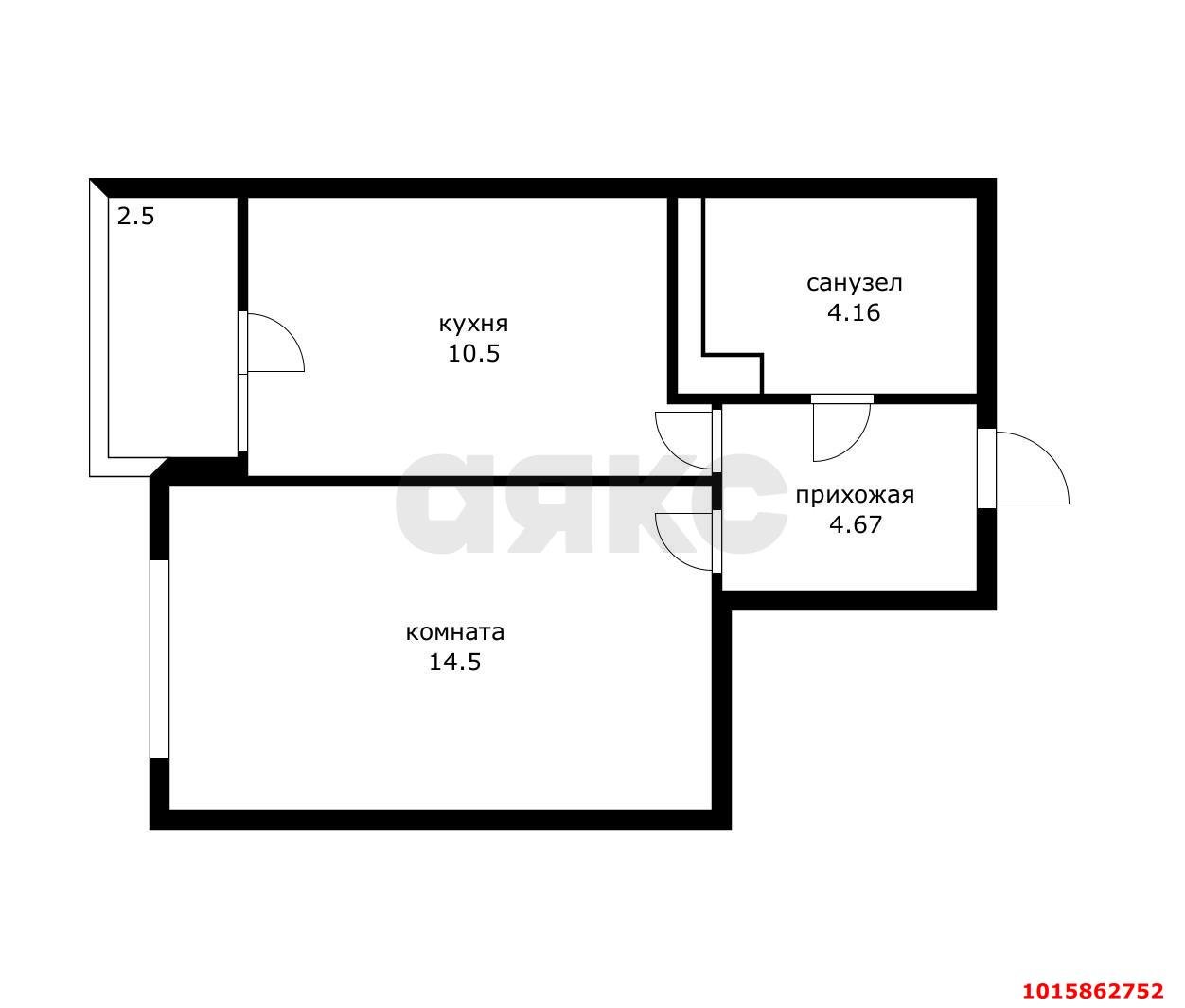 Фото №10: 1-комнатная квартира 34 м² - Краснодар, жилой комплекс Инсити, ул. Евгении Жигуленко, 11к1