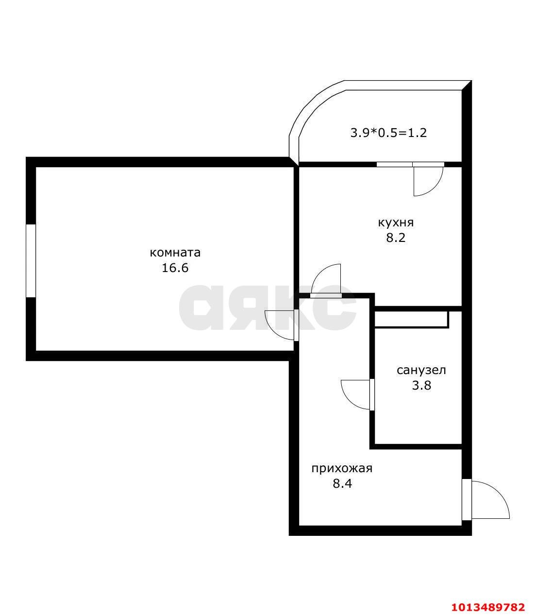 Фото №13: 1-комнатная квартира 39 м² - Краснодар, жилой комплекс Цветы, ул. Круговая, 4Вк4