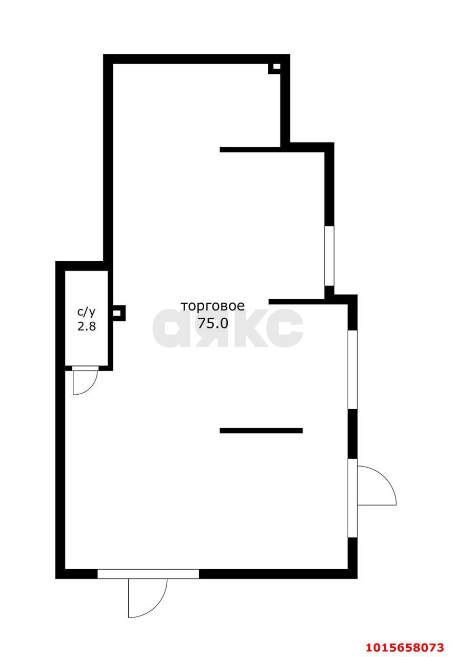 Фото №2: Коммерция 77 м² - Краснодар, Прикубанский внутригородской округ, мкр. жилой комплекс Самолёт-2, ул. Западный Обход, 57к3