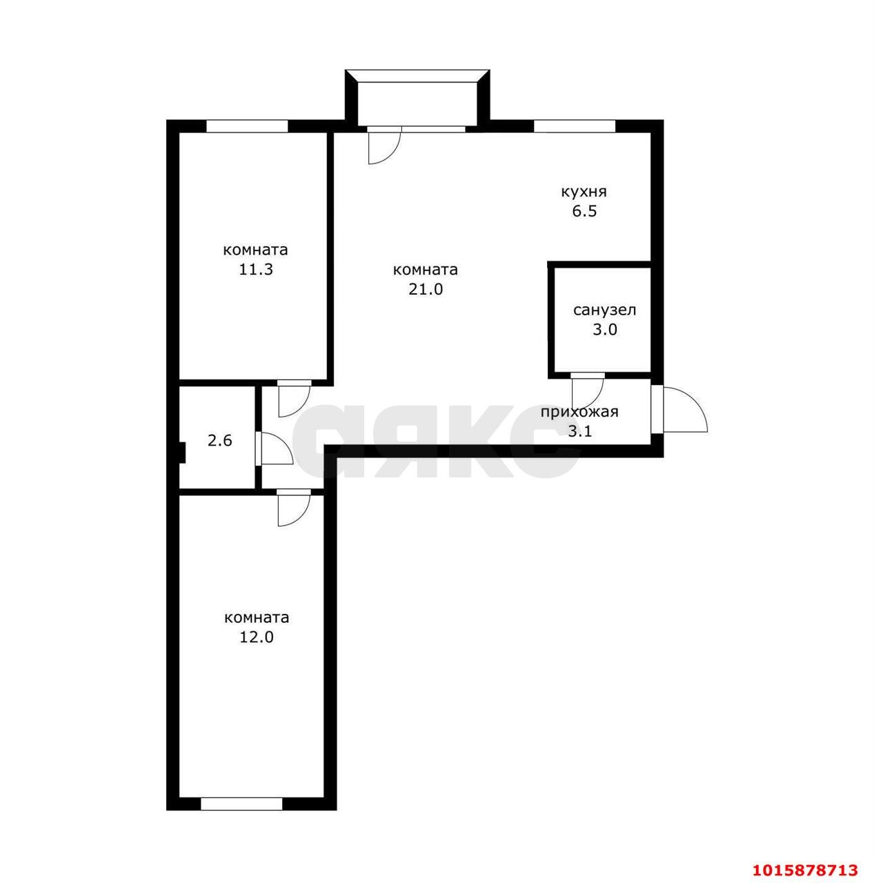 Фото №13: 3-комнатная квартира 60 м² - Краснодар, Черёмушки, ул. Ставропольская, 159