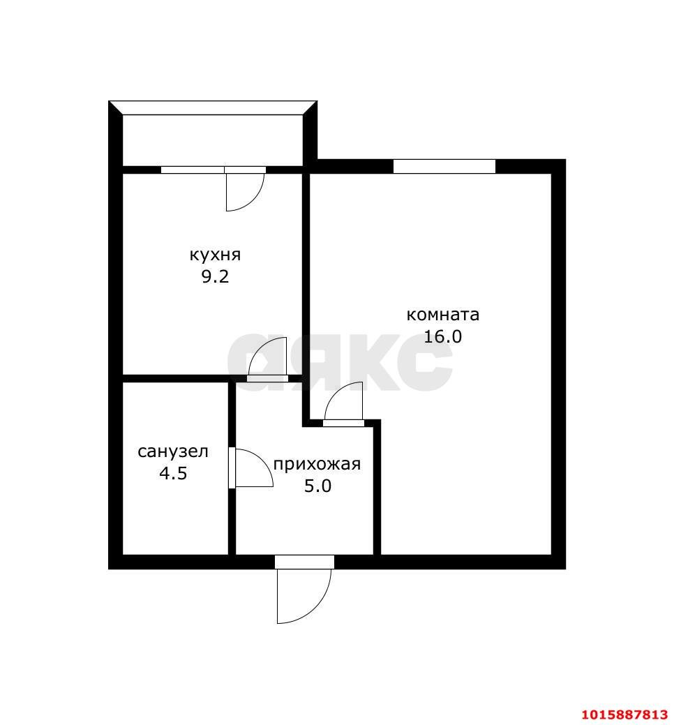 Фото №12: 1-комнатная квартира 34 м² - Краснодар, Прикубанский внутригородской округ, Музыкальный, мкр. Завод Радиоизмерительных Приборов, ул. имени С.В. Рахманинова, 32