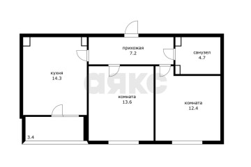 Фото №5: 2-комнатная квартира 52 м² - Краснодар, мкр. жилой комплекс Спортивная Деревня, ул. Западный Обход, 42/3к2